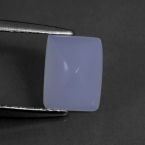 1.69캐럿 천연 라벤더 블루 칼세도니, 투명한, 8.2×6.3 mm, 투명/반투명