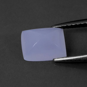1.69캐럿 천연 라벤더 블루 칼세도니, 투명한, 8.2×6.3 mm, 투명/반투명