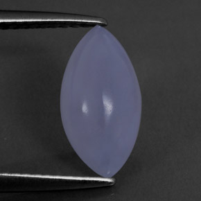 1.76캐럿 천연 라벤더 블루 칼세도니, 마퀴즈, 12.3×6.4 mm, 투명한