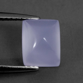1.75캐럿 천연 라벤더 블루 칼세도니, 투명한, 8×6.4 mm, 투명/반투명