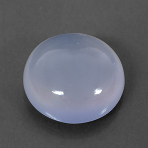4.43캐럿 천연 라벤더 블루 칼세도니, 투명한, 11.08 mm, 투명/반투명