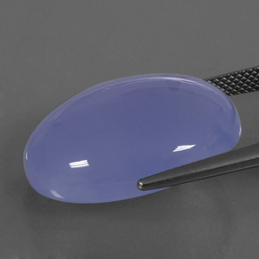 27.46캐럿 천연 라벤더 블루 칼세도니, 투명한, 투명/반투명