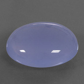 32.08캐럿 천연 라벤더 블루 칼세도니, 투명한, 24.1×19.5 mm, 투명/반투명