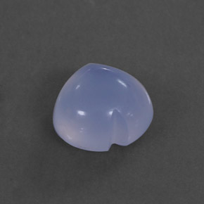 1.83캐럿 천연 라벤더 블루 칼세도니, 투명한, 8.1×7.9 mm, 투명/반투명