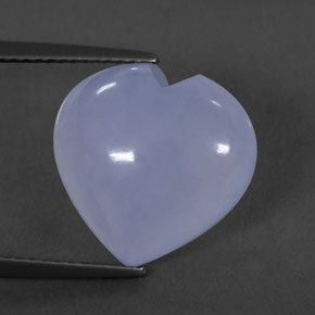 7.23캐럿 천연 라벤더 블루 칼세도니, 투명한, 14.1×13.7 mm, 투명/반투명