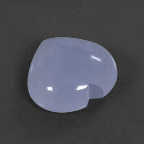 7.23캐럿 천연 라벤더 블루 칼세도니, 투명한, 14.1×13.7 mm, 투명/반투명