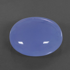 27.29캐럿 천연 라벤더 블루 칼세도니, 투명한, 21.9×19.2 mm, 투명/반투명