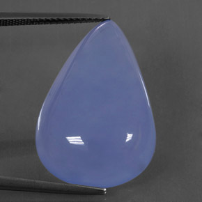 24.88캐럿 천연 라벤더 블루 옥수, 투명한, 투명/반투명