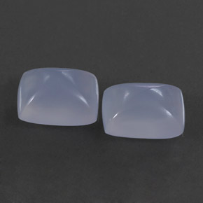 캐럿 천연 라벤더 블루 칼세도니 보석, 투명한, 9.1×7.2 mm, 투명/반투명