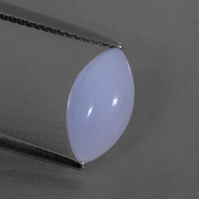 1.88캐럿 천연 라벤더 블루 칼세도니, 마퀴즈, 12.1×6.4 mm, 투명한