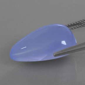 16.65캐럿 천연 라벤더 블루 옥수, 투명한, 투명/반투명