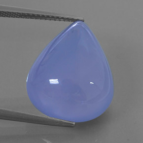 16.70캐럿 천연 라벤더 블루 칼세도니, 투명한, 18.7×15.3 mm, 투명/반투명