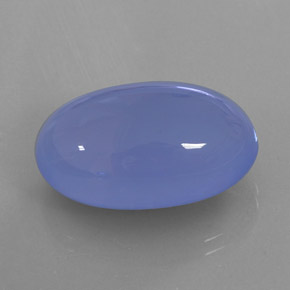 21.57캐럿 천연 라벤더 블루 칼세도니, 투명한, 21.8×13.4 mm, 투명/반투명