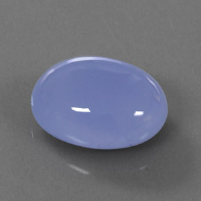 14.78캐럿 천연 라벤더 블루 칼세도니, 투명한, 17.8×13.9 mm, 투명/반투명