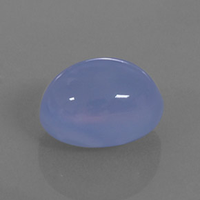 11.03캐럿 천연 라벤더 블루 칼세도니, 투명한, 14.8×10.8 mm, 투명/반투명