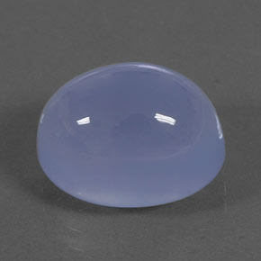 9.52캐럿 천연 라벤더 블루 칼세도니, 투명한, 13.8×10.1 mm, 투명/반투명
