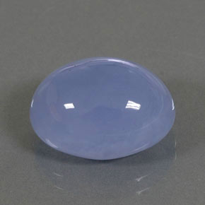 10.84캐럿 천연 라벤더 블루 칼세도니, 투명한, 15.4×11.8 mm, 투명/반투명