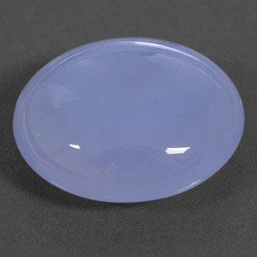 12.46캐럿 천연 라벤더 블루 칼세도니, 투명한, 17.4×15.2 mm, 투명/반투명