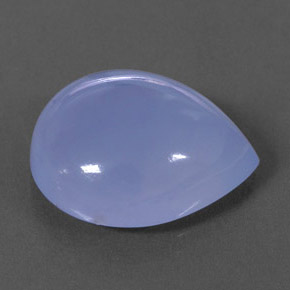 15.15캐럿 천연 라벤더 블루 칼세도니, 투명한, 18.9×15.8 mm, 투명/반투명