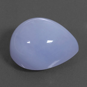 10.25캐럿 천연 라벤더 블루 칼세도니, 투명한, 15.1×12.8 mm, 투명/반투명