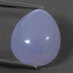 10.53캐럿 천연 라벤더 블루 칼세도니, 투명한, 15.8×13.1 mm, 투명/반투명