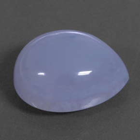 10.53캐럿 천연 라벤더 블루 칼세도니, 투명한, 15.8×13.1 mm, 투명/반투명