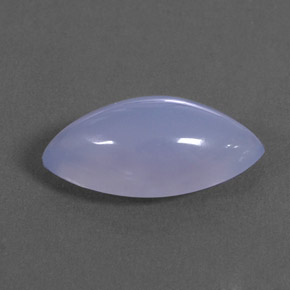 3.55캐럿 천연 라벤더 블루 칼세도니, 투명한, 15×7.7 mm, 투명/반투명