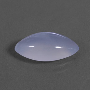 2.88캐럿 천연 라벤더 블루 칼세도니, 투명한, 13.9×7.3 mm, 투명/반투명