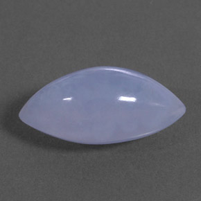 3.51캐럿 천연 라벤더 블루 칼세도니, 투명한, 14.1×7.4 mm, 투명/반투명
