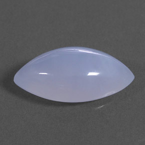 2.97캐럿 천연 라벤더 블루 칼세도니, 투명한, 14×7.3 mm, 투명/반투명