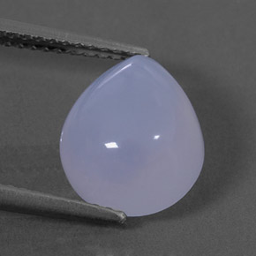 4.31캐럿 천연 라벤더 블루 칼세도니, 투명한, 11.2×9.2 mm, 투명/반투명