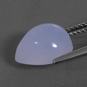 4.31캐럿 천연 라벤더 블루 칼세도니, 투명한, 11.2×9.2 mm, 투명/반투명