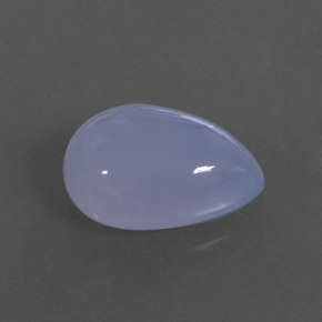 4.92캐럿 천연 라벤더 블루 칼세도니, 투명한, 13.5×9.4 mm, 투명/반투명