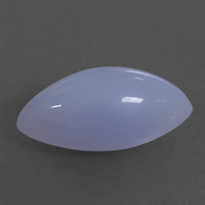 3.15캐럿 천연 라벤더 블루 칼세도니, 투명한, 14.1×7.3 mm, 투명/반투명