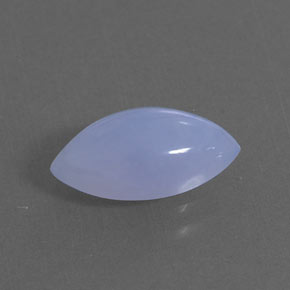 2.04캐럿 천연 라벤더 블루 칼세도니, 투명한, 12.1×6.4 mm, 투명/반투명