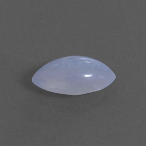 1.90캐럿 천연 라벤더 블루 칼세도니, 투명한, 11.9×6.4 mm, 투명/반투명