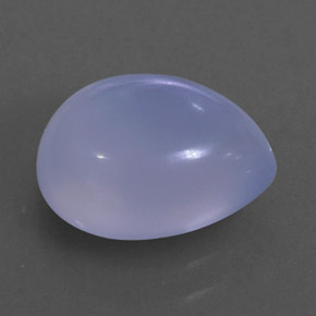 2.75캐럿 천연 라벤더 블루 칼세도니, 투명한, 10.2×8.1 mm, 투명/반투명