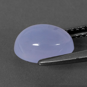 2.27캐럿 천연 라벤더 블루 칼세도니, 투명한, 9×7.2 mm, 투명/반투명