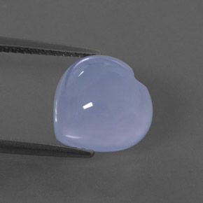 4.98캐럿 천연 라벤더 블루 칼세도니, 투명한, 11×11 mm, 투명/반투명