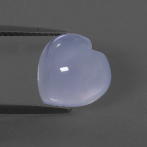 4.16캐럿 천연 라벤더 블루 칼세도니, 투명한, 11.1×11.1 mm, 투명/반투명