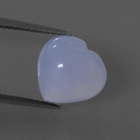 4.52캐럿 천연 라벤더 블루 칼세도니, 투명한, 10.9×10.5 mm, 투명/반투명