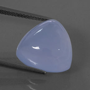 9.54캐럿 천연 라벤더 블루 칼세도니, 투명한, 13.3×13.2 mm, 투명/반투명