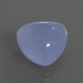 9.54캐럿 천연 라벤더 블루 칼세도니, 투명한, 13.3×13.2 mm, 투명/반투명