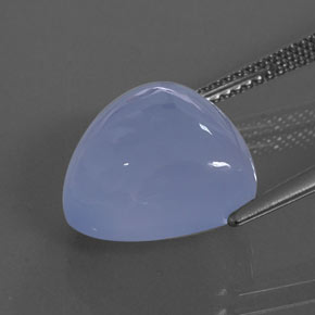 9.54캐럿 천연 라벤더 블루 칼세도니, 투명한, 13.3×13.2 mm, 투명/반투명