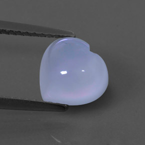 2.25캐럿 천연 라벤더 블루 칼세도니, 투명한, 8.2×8 mm, 투명/반투명
