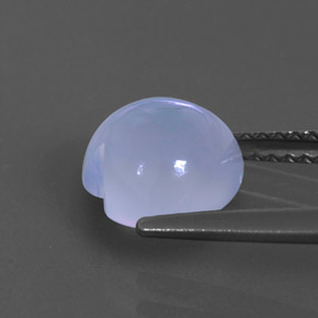 2.25캐럿 천연 라벤더 블루 칼세도니, 투명한, 8.2×8 mm, 투명/반투명