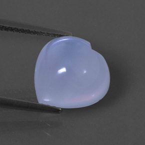 4.77캐럿 천연 라벤더 블루 칼세도니, 투명한, 11.1×11.1 mm, 투명/반투명