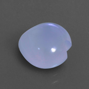 4.12캐럿 천연 푸르스름한 바이올렛 칼세도니, 투명한, 10.9×10.5 mm, 투명/반투명