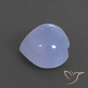 3.79캐럿 천연 푸르스름한 바이올렛 칼세도니, 투명한, 10.1×10.1 mm, 투명/반투명