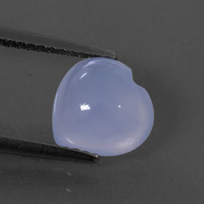 2.03캐럿 천연 라벤더 블루 칼세도니, 투명한, 8.8×8.8 mm, 투명/반투명